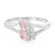 Padparadscha-Saphir-Silberring