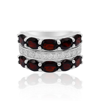Granat-Silberring