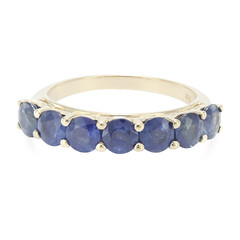 Burmesischer Saphir-Herren-Goldring