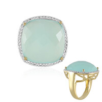 Aqua-Chalzedon-Silberring