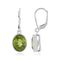 Peridot-Silberohrringe