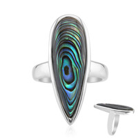 Abalone-Muschel-Silberring