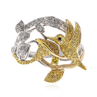 Gelber SI2 Brillant-Goldring (CIRARI)