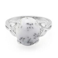 Dendriten-Achat-Silberring