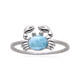 Larimar-Silberring