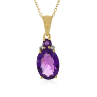 Sambia-Amethyst-Silberhalskette