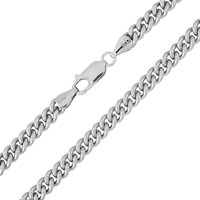 Silber-Panzerkette - 36,5 g - 45 cm - 5,2 mm