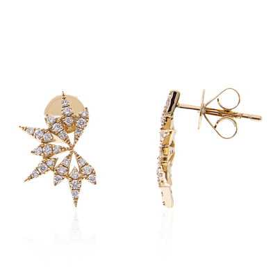 Lupenreiner (F) Brillant-Goldohrringe (LUCENT DIAMONDS)