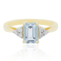 Aquamarin-Goldring