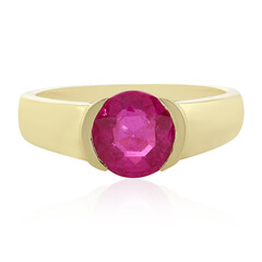 Pinkfarbener Madagaskar-Saphir-Goldring