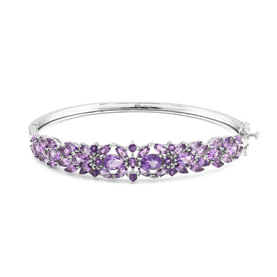 Amethyst-Silberarmreif