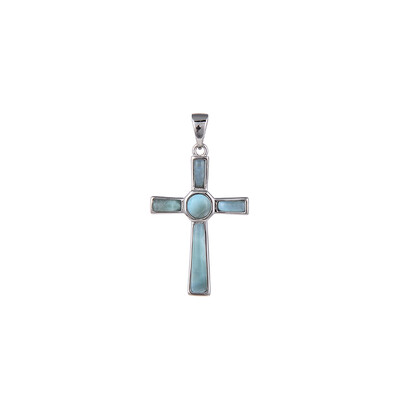 Larimar-Silberanhänger