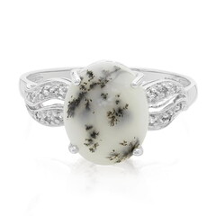 Dendriten-Achat-Silberring