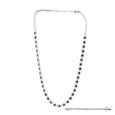 Blauer Ceylon-Saphir-Goldcollier (CIRARI)