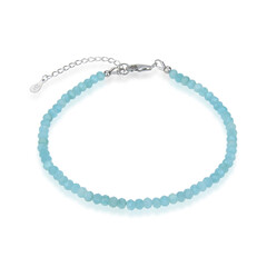 Amazonit-Silberarmband