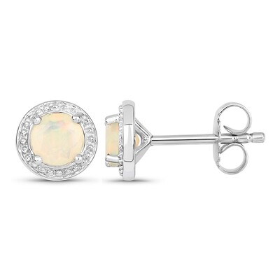 Welo-Opal-Silberohrringe