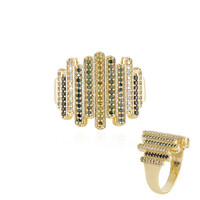 Diamant-Silberring