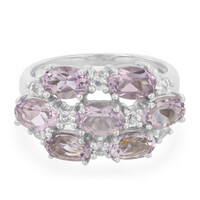 Lavendel-Amethyst-Silberring