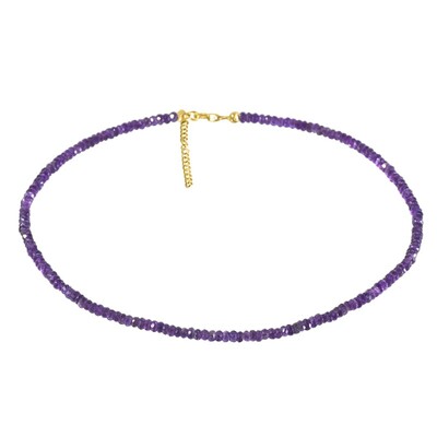 Amethyst-Silberhalskette