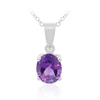 Sambia-Amethyst-Silberhalskette