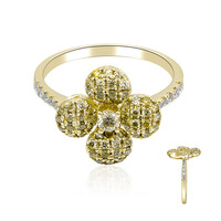 Gelber SI2 Diamant-Goldring (CIRARI)