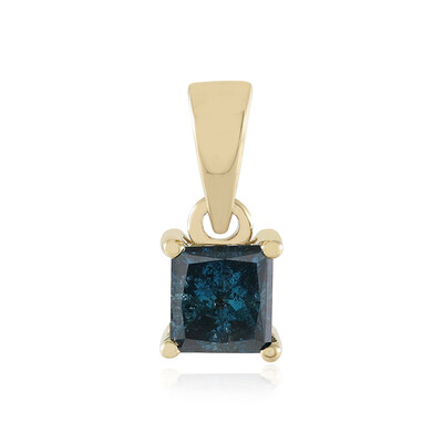 Blauer I2 Diamant-Goldanhänger