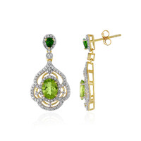 Peridot-Silberohrringe