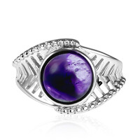 Chevron-Amethyst-Silberring