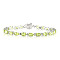 Peridot-Silberarmband