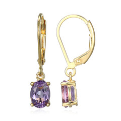Amethyst-Silberohrringe