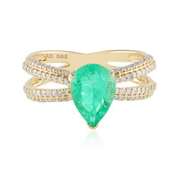 Russischer Smaragd-Goldring (AMAYANI)