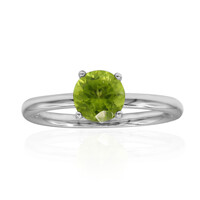 Burmesischer Peridot-Silberring