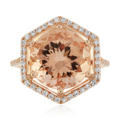Pfirsich-Morganit-Goldring