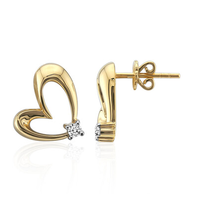 SI1 (G) Brillant-Goldohrringe (Annette)