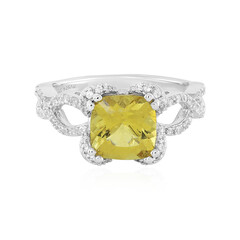 Goldener Apatit-Silberring