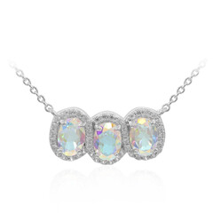 Mondlicht-Topas-Silbercollier