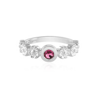 Pinkfarbener Turmalin-Silberring
