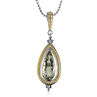 Grüner Amethyst-Silberhalskette (Dallas Prince Designs)