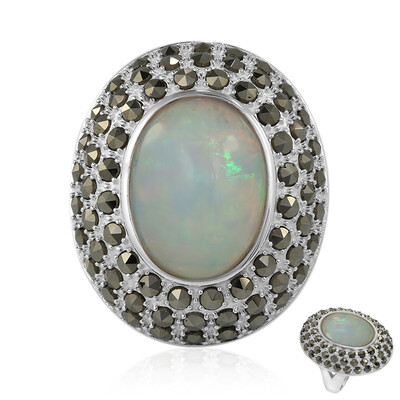 Welo-Opal-Silberring (Annette classic)