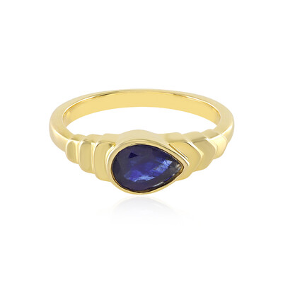 Blauer Madagaskar-Saphir-Silberring