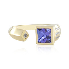 AAA-Tansanit-Goldring (de Melo)