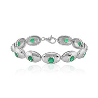 Sambia-Smaragd-Silberarmband