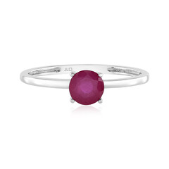 Pinkfarbener Madagaskar-Saphir-Platinring