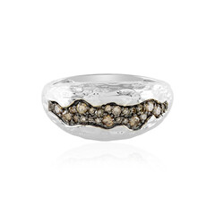 I2 Champagner-Diamant-Silberring (de Melo)