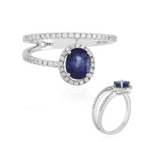 Blauer Ceylon-Saphir-Goldring