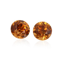2 Cognac-Zirkone 1,473 ct