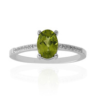 Burmesischer Peridot-Silberring