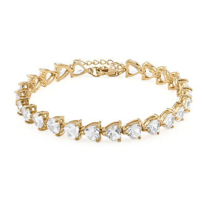 Weißer Topas-Silberarmband