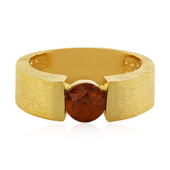 Cognac-Zirkon-Silberring