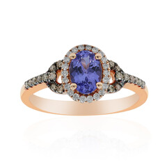AAA-Tansanit-Goldring